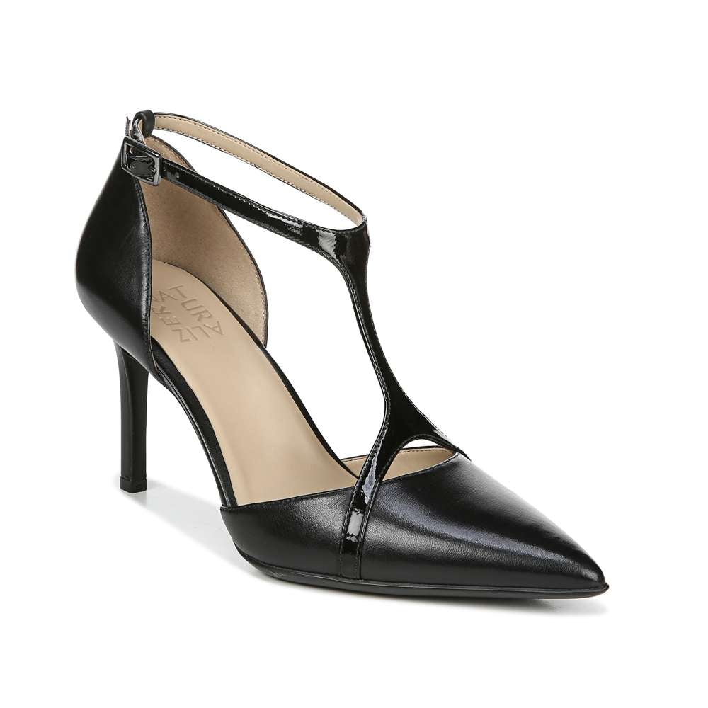 Andrea T-Strap Heel - Black
