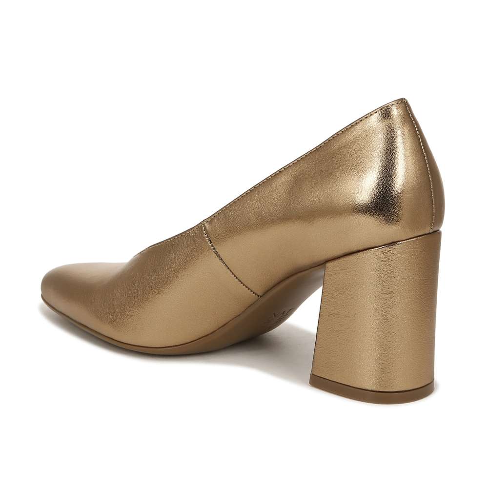 Paden Block Heel - Bronze Pearl