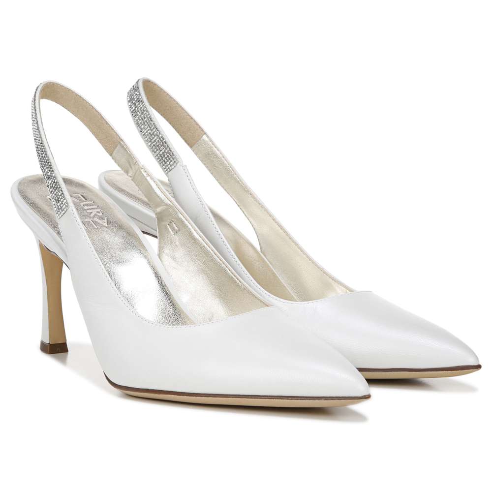 Aleah Slingback Pump - White