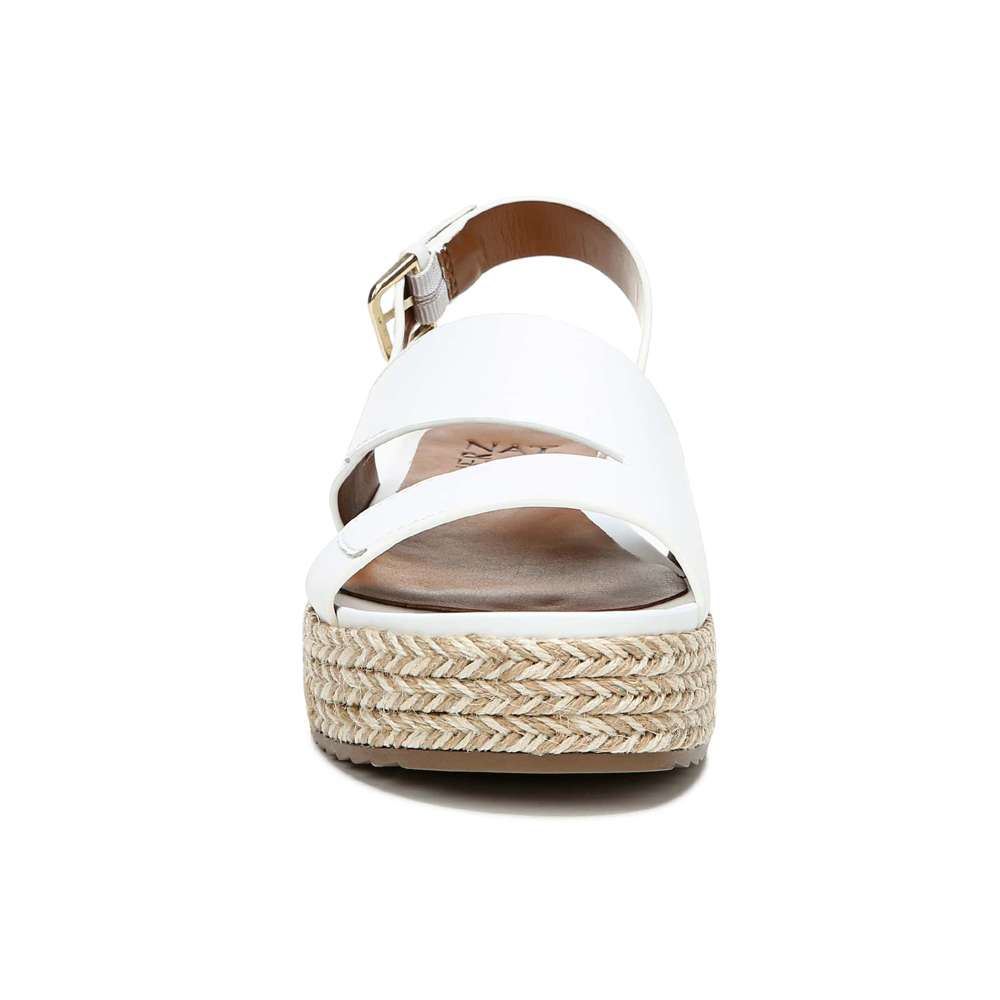 Jasmin Platform Sandal - White