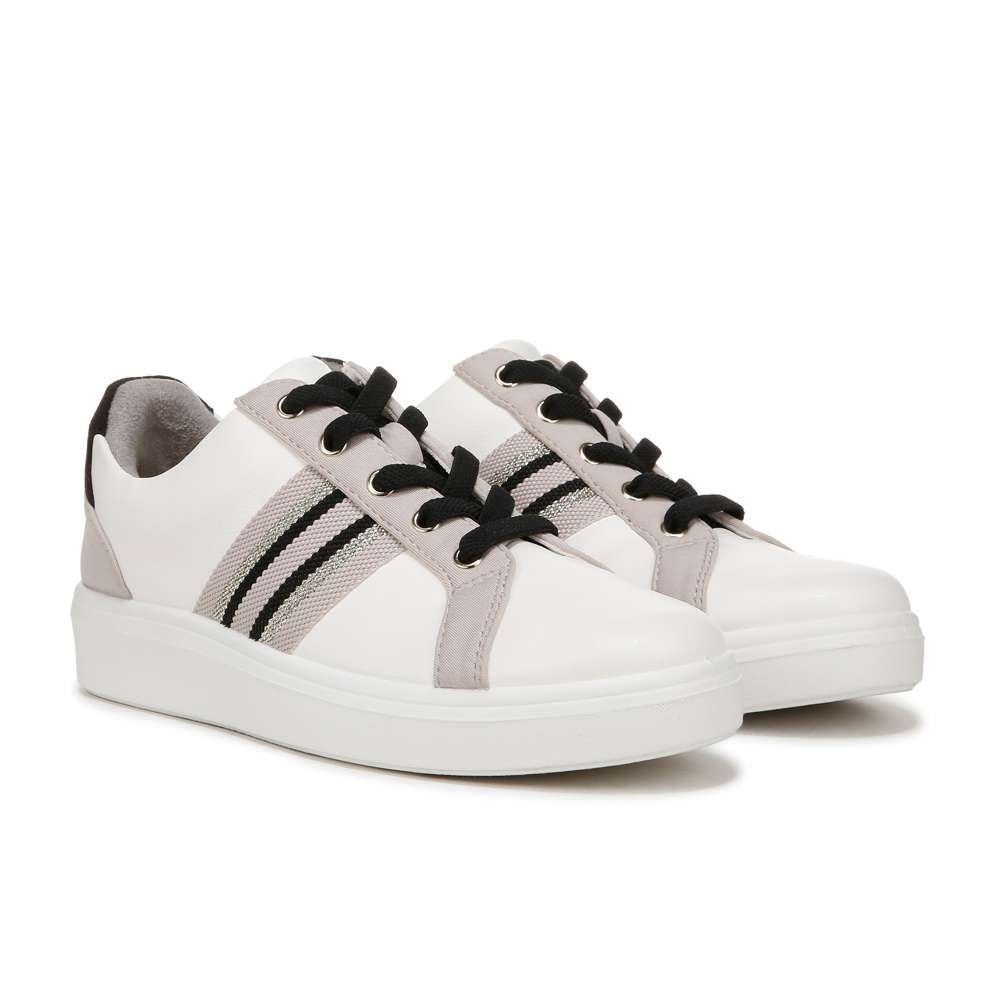 Happy Friday Lace Up Sneaker - White/Black