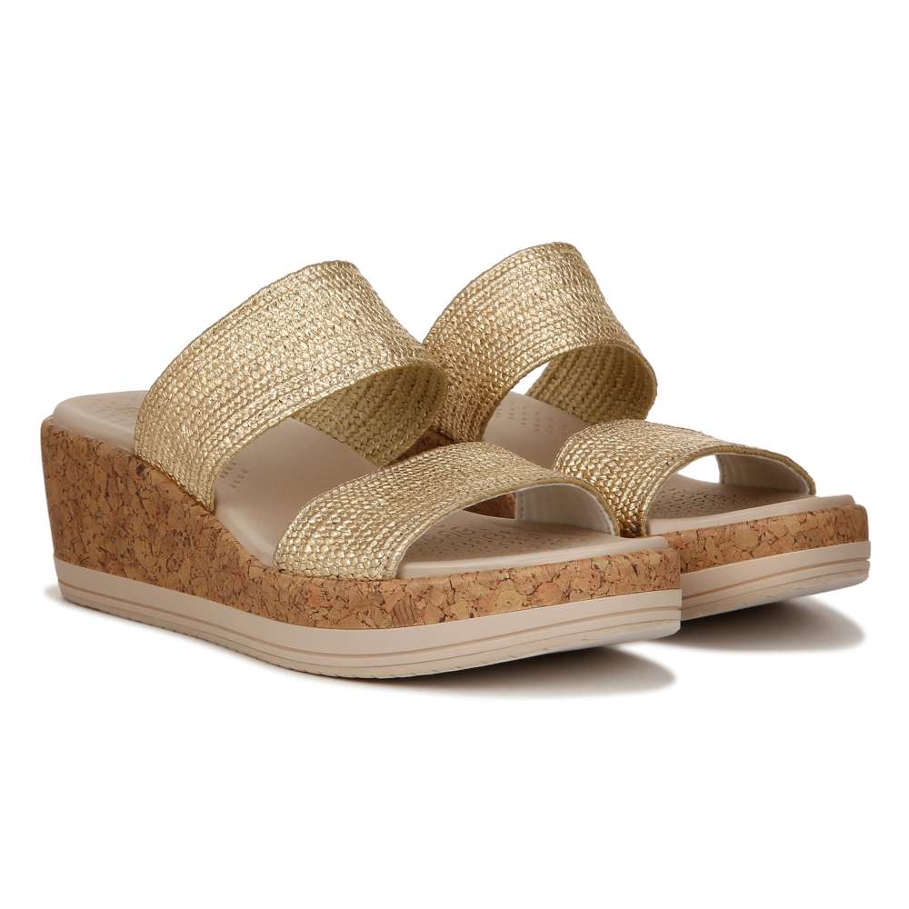 Resort Wedge - Gold Stretch